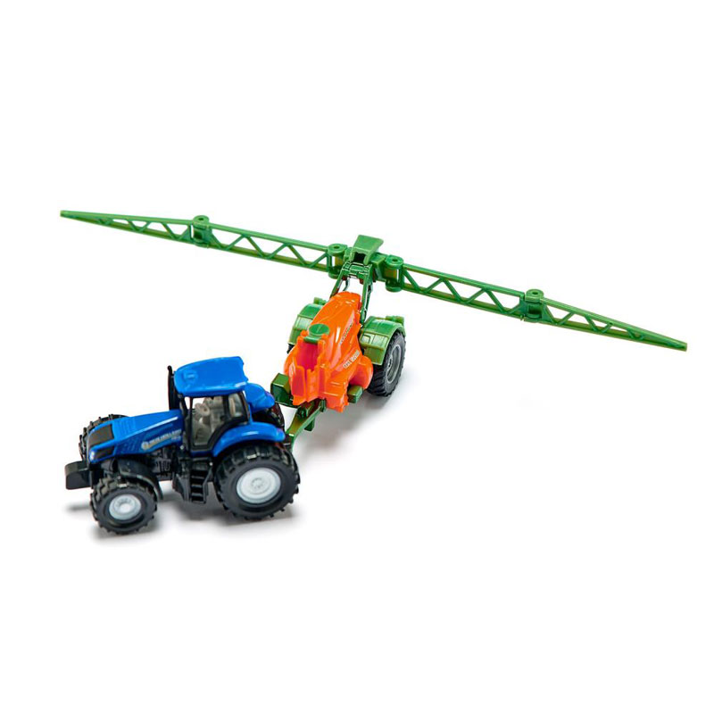 sortiert Spielzeugautos Fahrzeug siku Traktor mit Feldspritze 