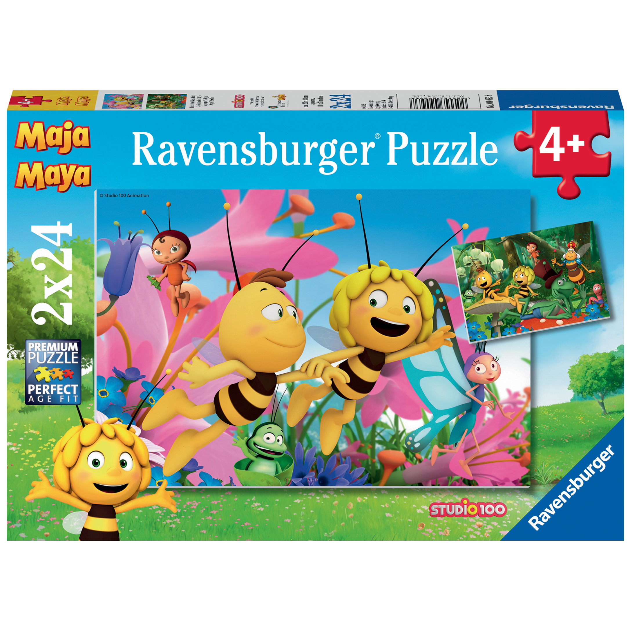 Ravensburger Puzzle Die kleine Biene Maja 2x24 Teile | Puzzle ...